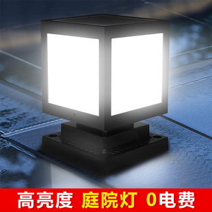 太阳能庭院灯阳台装饰户外防水壁灯双头洗墙灯上下发光太阳能灯详情14