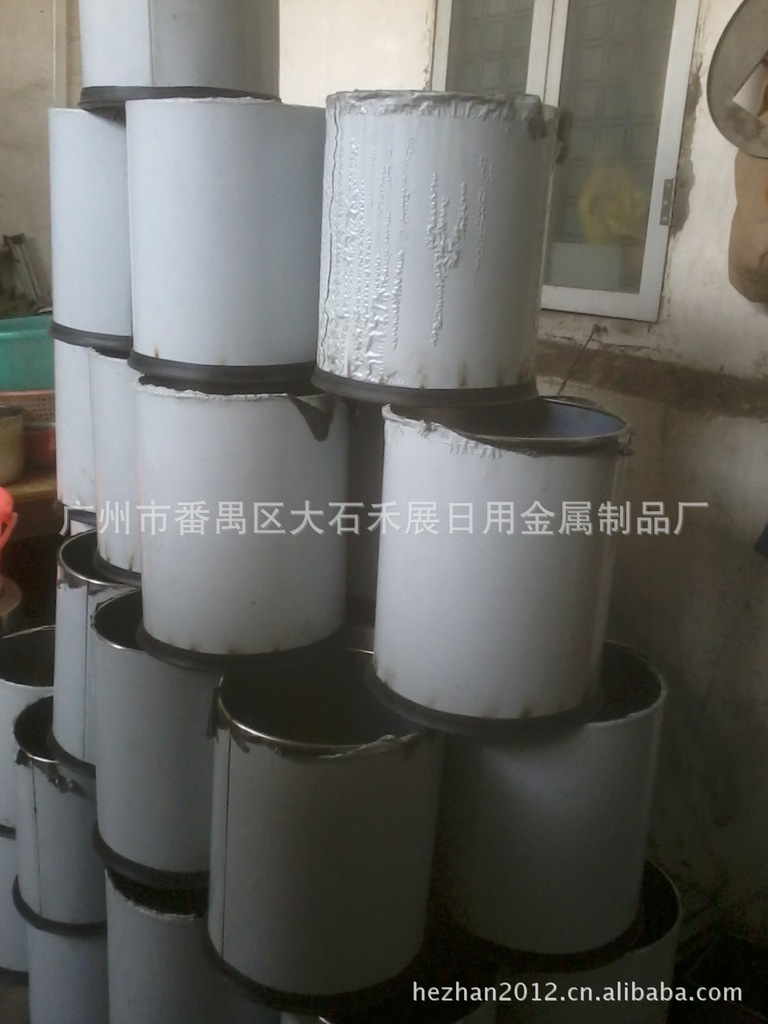双层套色垃圾桶酒店宾馆客房圆形不锈钢垃圾桶办公室小垃圾桶详情39
