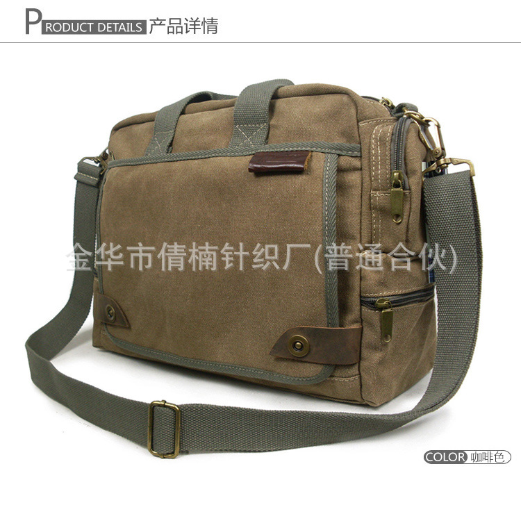 In stock: 3CM wide plain weave black and white colored polyester-cotton thickened canvas handbag with accessories and webbing, versatile pic 17