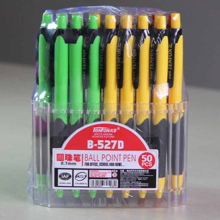 Wholesale of 527D ballpoint pens, plastic press 0.7 ballpoint pens, wholesale advertisement, 50 ballpoint pens /tmgk pic 3