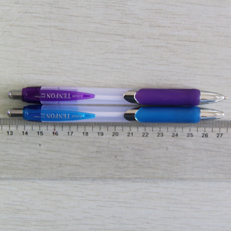 Wenzhou TENFON552W Press Ballpoint pen 0.7MM continuous oil-permeable white colored rod ballpoint pen pic 14