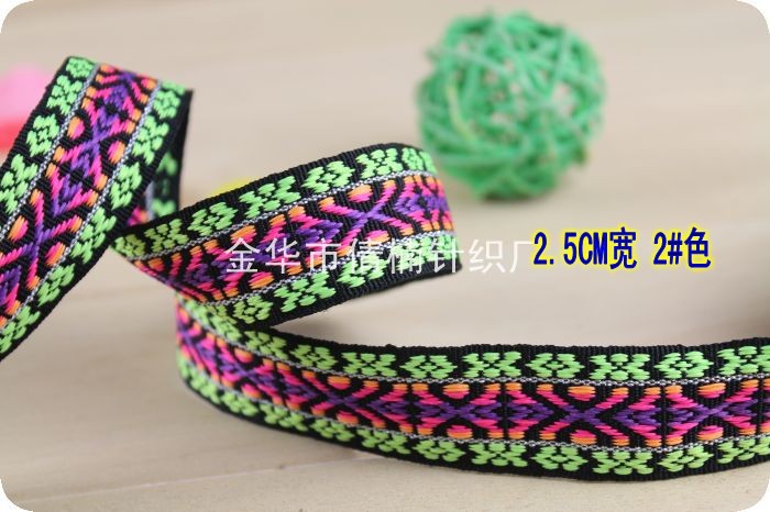 Stock al por mayor 12345cm ancho viento étnico color jacquard correas ropa bolsos zapatos sombreros y otros accesorios decorativos pic 18