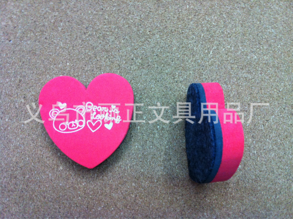 EVA eraser, heart-shaped eraser, whiteboard eraser, black eraser, creative, fashionable, multi-color and cute white eraser pic 3