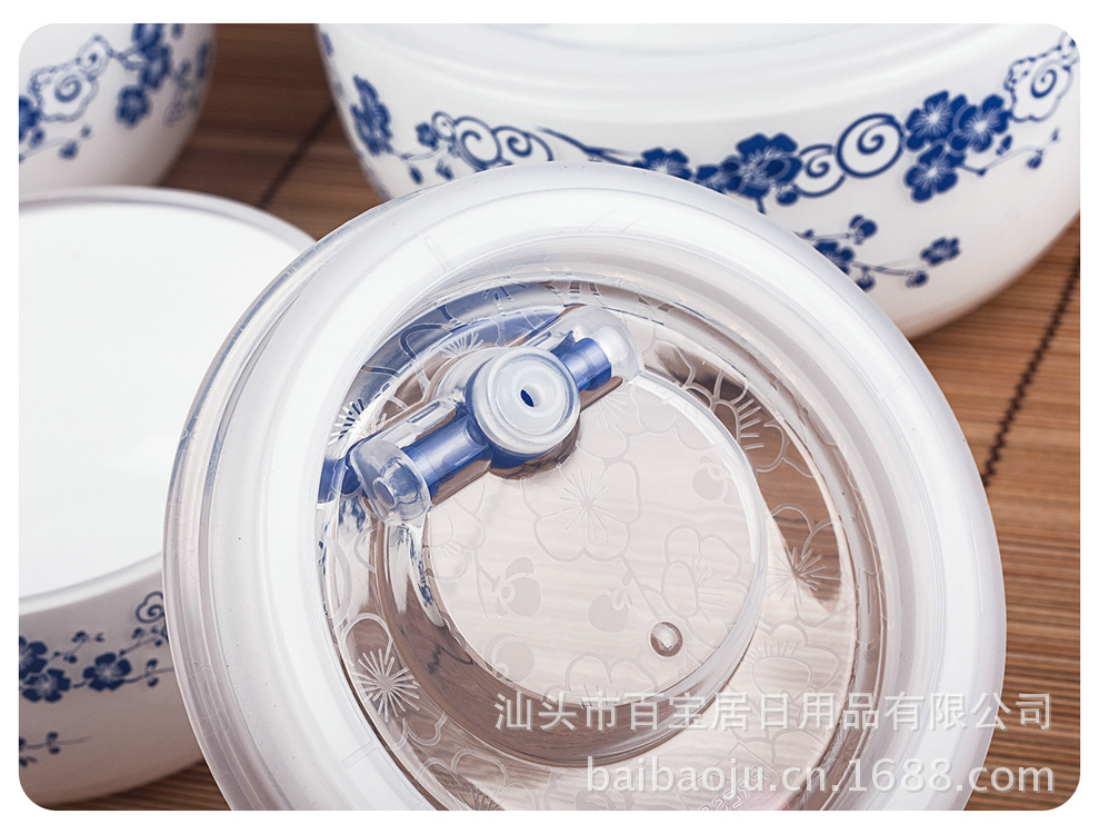 Hot-selling recommendation: B-359 sealed dual-color food preservation bowl, plastic sealed food preservation bowl pic 19