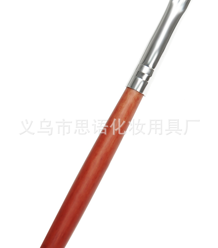 速卖通热卖单只眉刷 眼线刷 尼龙毛化妆刷 仿红木柄 厂家批发便携详情6