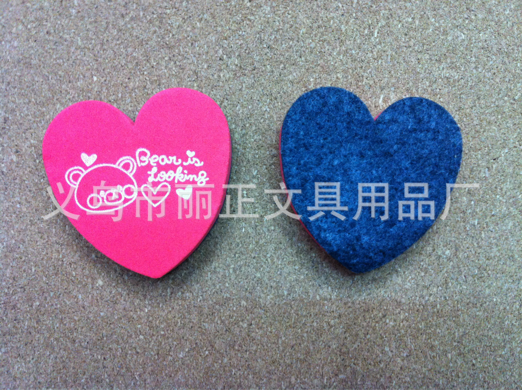 EVA eraser, heart-shaped eraser, whiteboard eraser, black eraser, creative, fashionable, multi-color and cute white eraser pic 4
