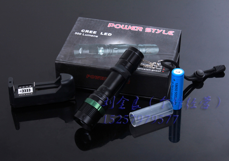 Cross-border exclusive Q5 Rotating Zoom XPE-LED high-intensity long-range flashlight charging tactical flashlight for camping and outdoor activities pic 17