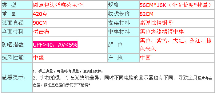 现货批发韩国创意16骨宫廷公主宝塔伞蛋糕伞 长柄伞晴雨伞新娘伞详情1