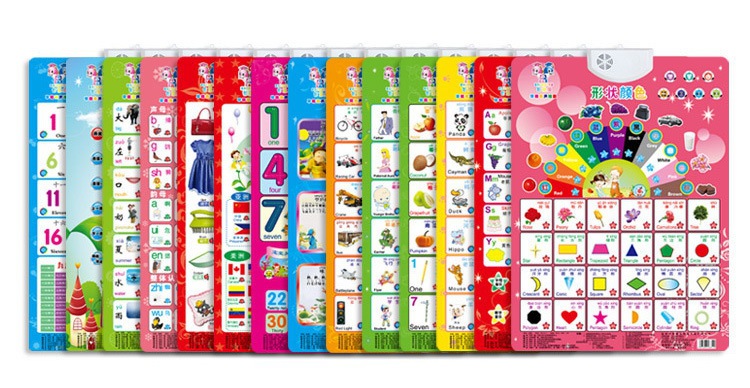 早教有声挂图儿童宝宝电子发声发音学习挂画字母凹凸认知智慧鱼详情2