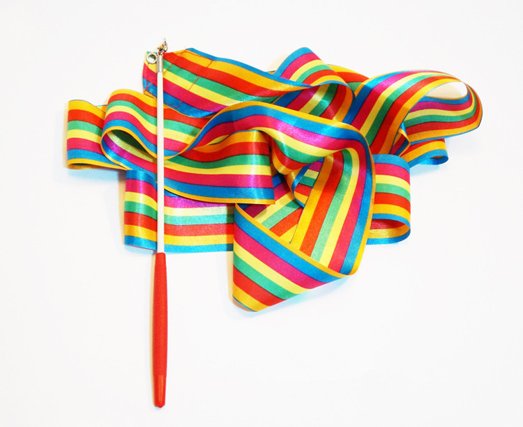 体操彩带4米3米2米彩带七彩跳舞彩带艺术体操运动健身彩带飘带现详情23