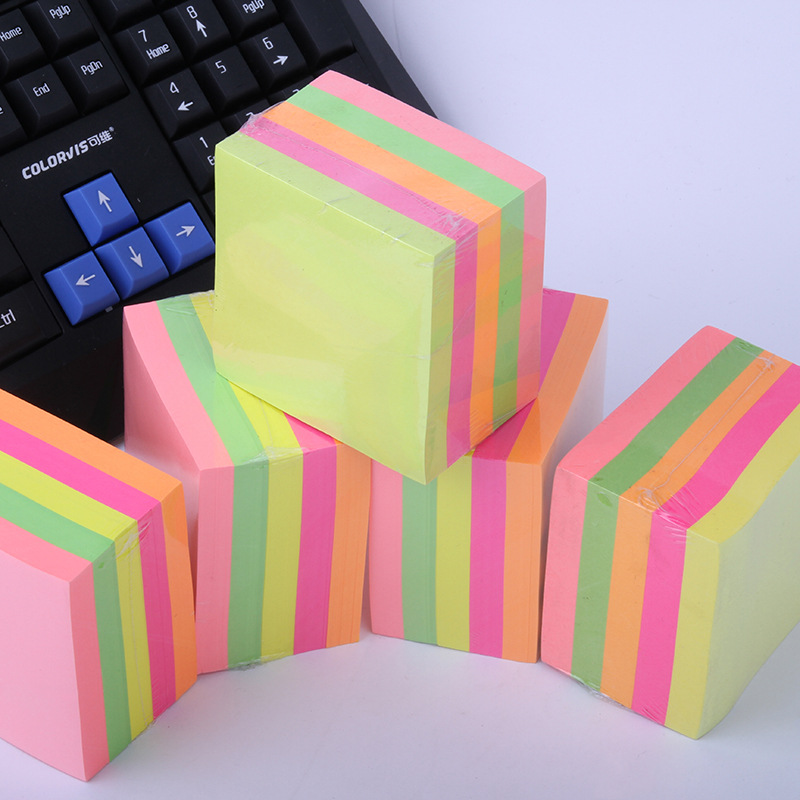 Jiuxing Square thickened 500-page sticky notes, N times sticky notes, strong adhesion, student office stationery wholesale pic 15