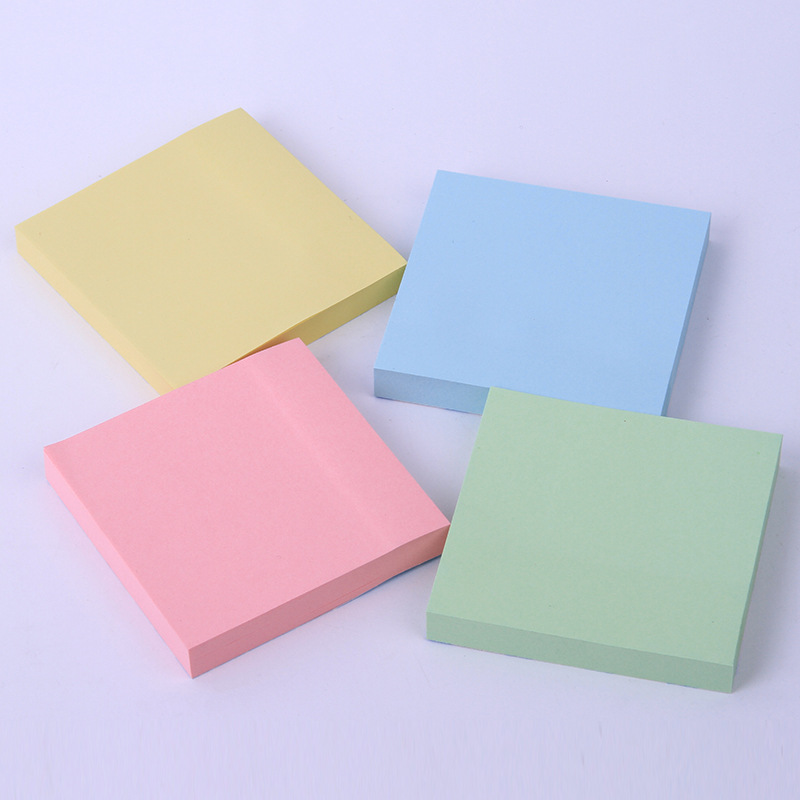 Jiuxing Stationery has strong adhesive power and can be torn N times to stick 100 rainbow-colored square self-adhesive sticky notes and sticky notes pic 16