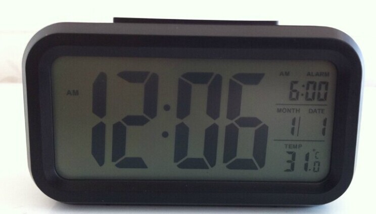 Temperature version smart clock, silent clock, snooze electronic clock, light-sensing alarm clock with voice, student special alarm clock wholesale pic 32