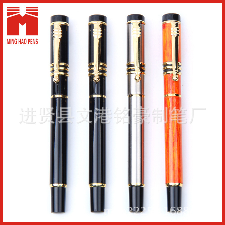 Aluminum rod press ballpoint pen, semi-metallic aluminum rod gel pen wholesale can print LOGO pic 21