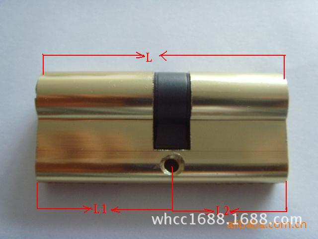防盗门锁芯红黑柄家用公寓出租纯铜锁芯批发AB电脑钥匙锁芯65-120详情1