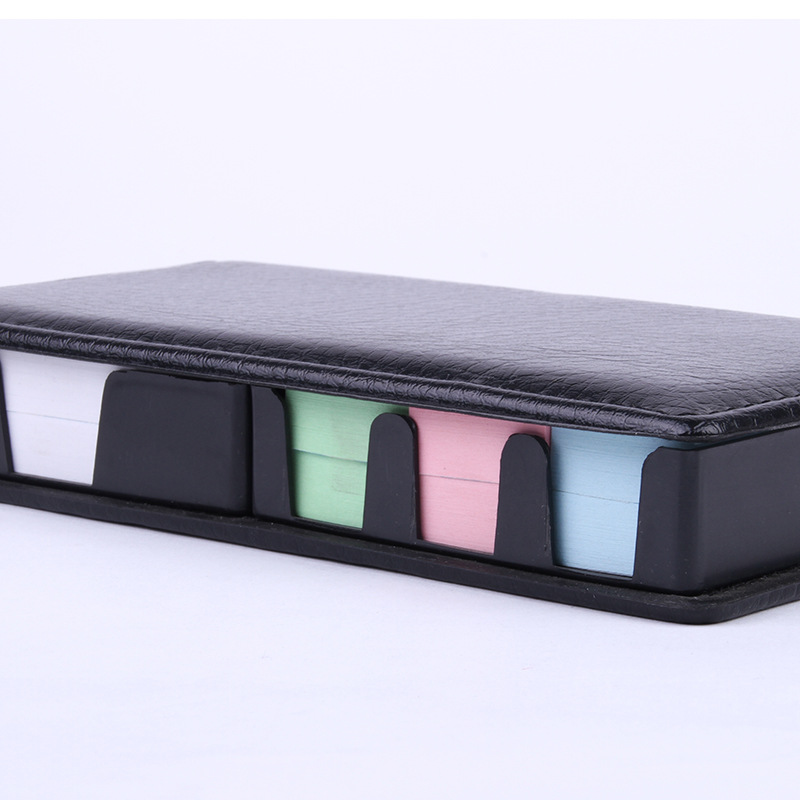 Jiuxing Stationery customizes business imitation leather boxes, sticky notes, high-end hardcover notice stickers, note-taking and printing advertisements pic 19