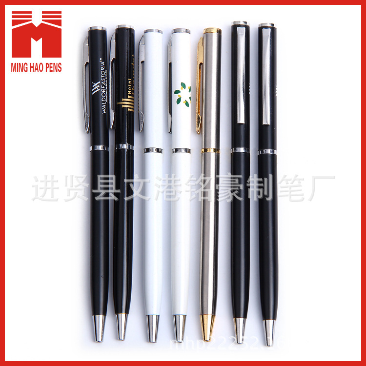 Aluminum rod press ballpoint pen, semi-metallic aluminum rod gel pen wholesale can print LOGO pic 12