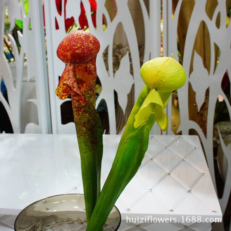 清仓特价仿真花单枝软胶蛇头莲仿真花假花批发家居婚庆装饰花国潮详情21