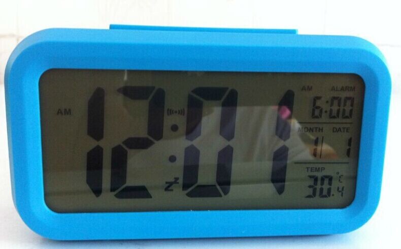 Temperature version smart clock, silent clock, snooze electronic clock, light-sensing alarm clock with voice, student special alarm clock wholesale pic 30