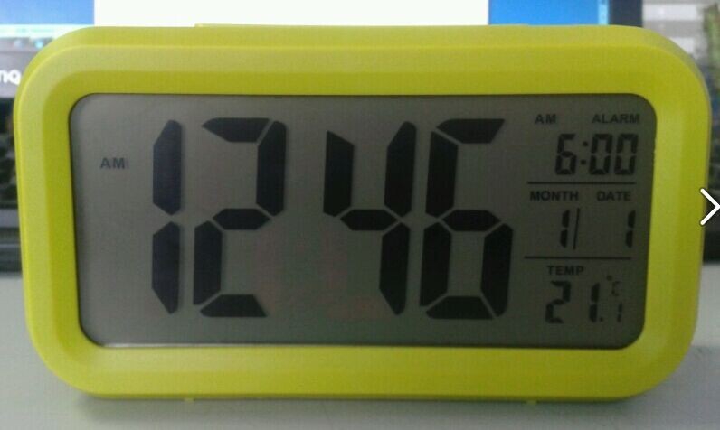 Temperature version smart clock, silent clock, snooze electronic clock, light-sensing alarm clock with voice, student special alarm clock wholesale pic 31