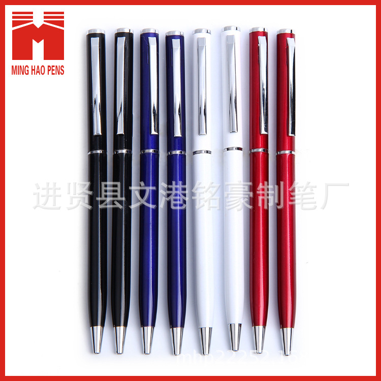 Aluminum rod press ballpoint pen, semi-metallic aluminum rod gel pen wholesale can print LOGO pic 13