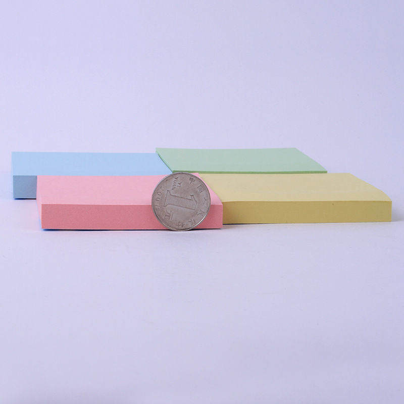 Jiuxing Stationery has strong adhesive power and can be torn N times to stick 100 rainbow-colored square self-adhesive sticky notes and sticky notes pic 18