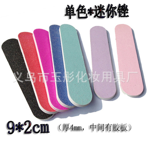 Amazon Cross-border 9x2 cute candy-colored nail file strip, double-sided sanding sand strip, nail tool file strip pic 7