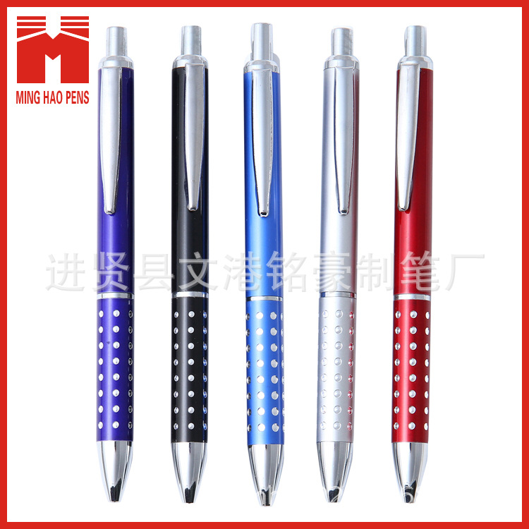 Aluminum rod press ballpoint pen, semi-metallic aluminum rod gel pen wholesale can print LOGO pic 5