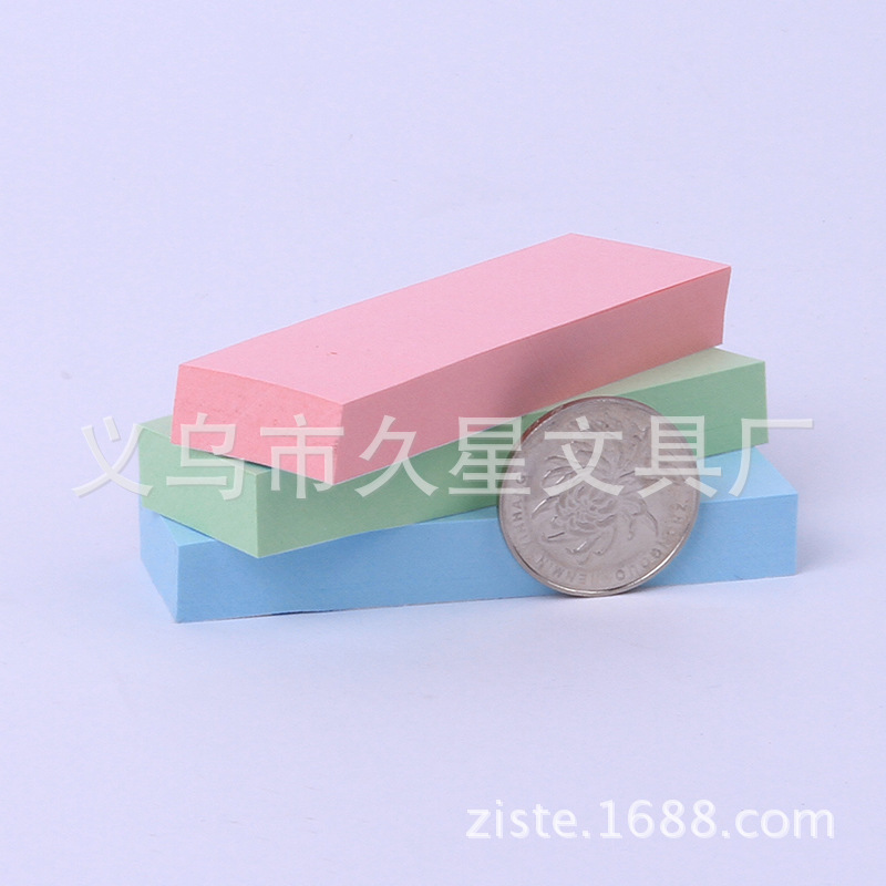 Cross-border self-adhesive sticky notes, colorful strip-shaped index sticky note paper, n times sticker, creative tear-off office stationery sticky note book pic 16