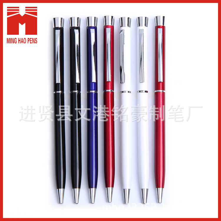 Aluminum rod press ballpoint pen, semi-metallic aluminum rod gel pen wholesale can print LOGO pic 14