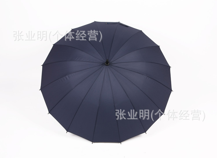日韩创意16骨彩虹伞弯柄自动伞圆骨直杆伞拒水碰击布可印刷LOGO详情19