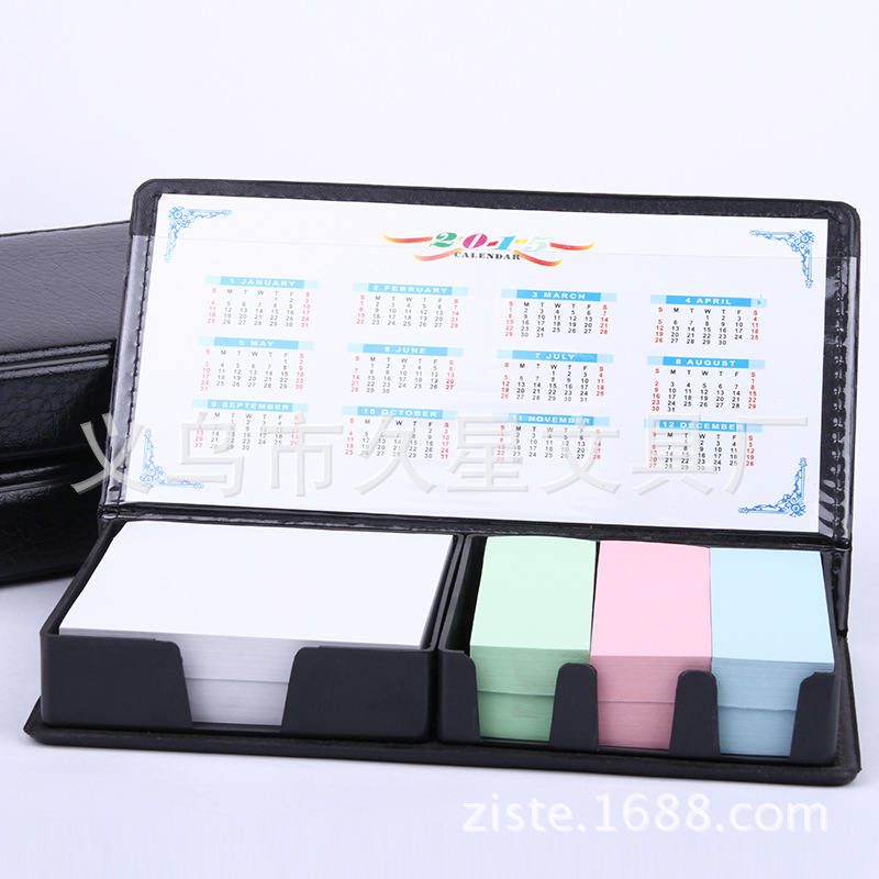 Jiuxing Stationery customizes business imitation leather boxes, sticky notes, high-end hardcover notice stickers, note-taking and printing advertisements pic 15