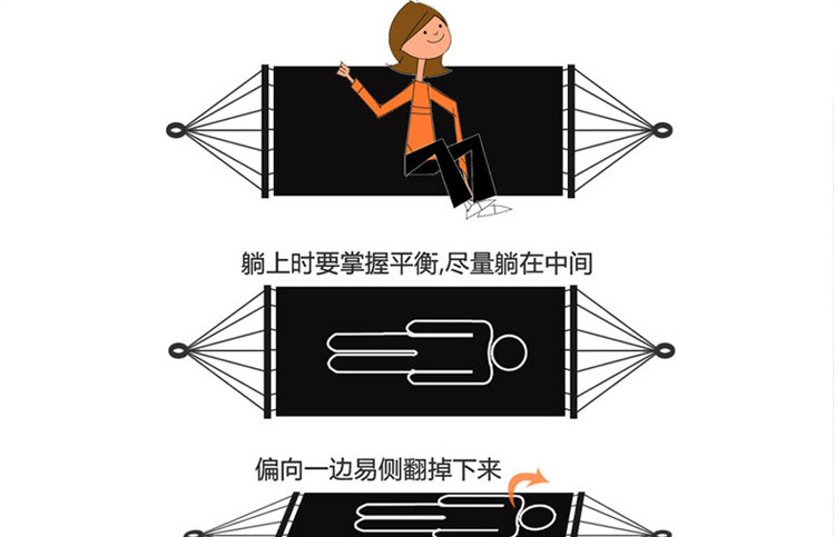 Sanjia mesh hammock outdoor single person wholesale nylon mesh belt wooden stick frame swing hanging type pic 39