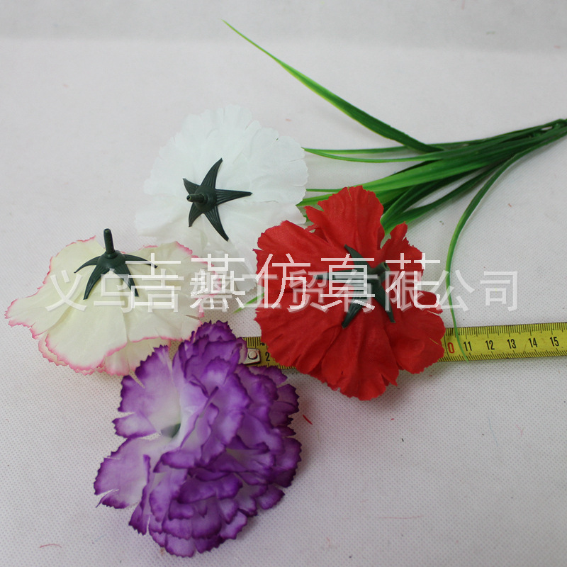吉磐仿真花朵电子花圈材料绢花清明菊花百合仿真花大全人造花厂家详情39