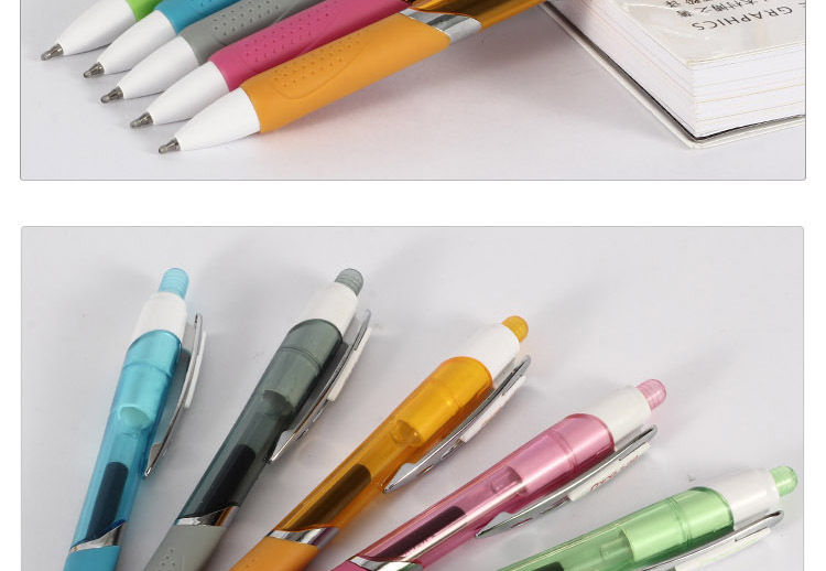 Colorful jumping gel pen, carbon pen, office gel signature pen, 1620 semi-metal pen, advertising promotion pen pic 10