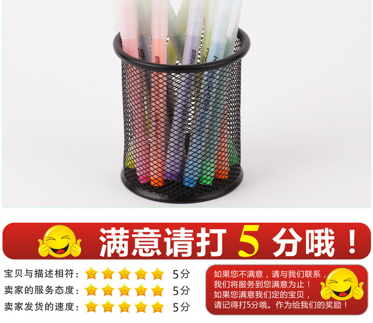 Factory direct supply of single-tipped 2270 white plastic highlighters for export pic 11