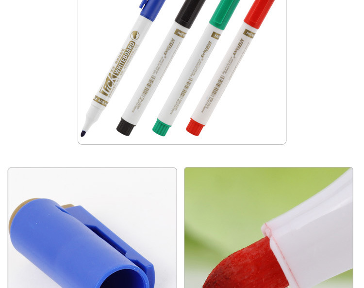 天丰水性白板笔可擦马克笔单头0020白板记号笔好写易擦详情5