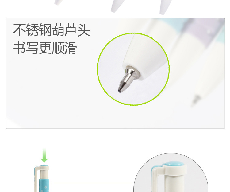 Press the plastic ballpoint pen wholesale dot student ballpoint pen 7502 jumping silk-screen printing ballpoint pen pic 9