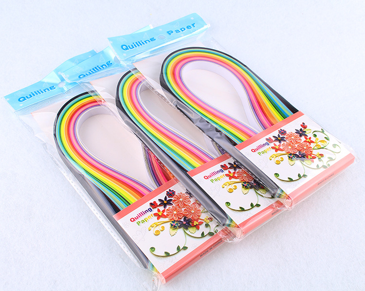 欣乐26色10mm39cm160条彩色衍纸条手工衍纸画材料包详情2