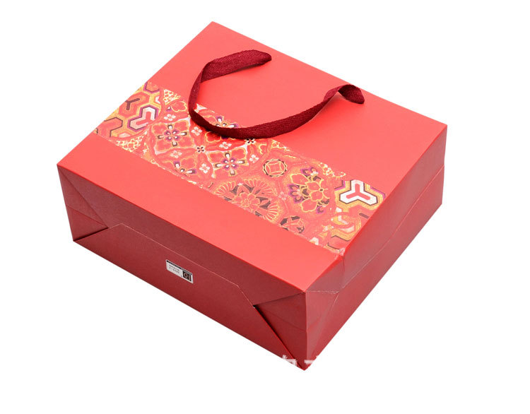 Chinese-style gift bag, red festive gift return bag, festival New Year packaging, hand-held souvenir return paper bag pic 9