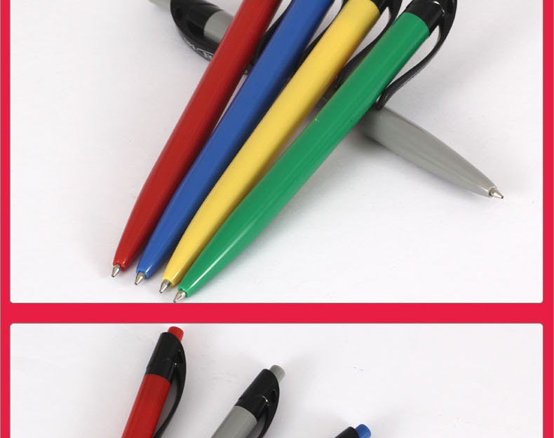 Factory direct supply ballpoint pens, enterprise advertising and promotional pens, press plastic oil pens, gift stationery, 573 pic 10