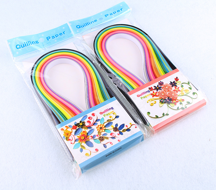 欣乐26色10mm39cm160条彩色衍纸条手工衍纸画材料包详情5