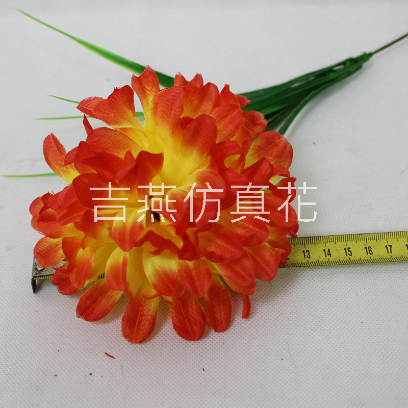 吉磐仿真花朵电子花圈材料绢花清明菊花百合仿真花大全人造花厂家详情20