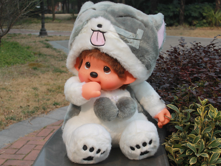 Mengqiqi 80CM animal-transformed large Stildy Doll, anime doll, Relaxing Bear Home Creative Bonnie pic 9