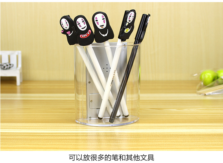 Multi-functional transparent pen holder, office stationery gift, clock display, LOGO printable electronic perpetual calendar pen holder pic 8