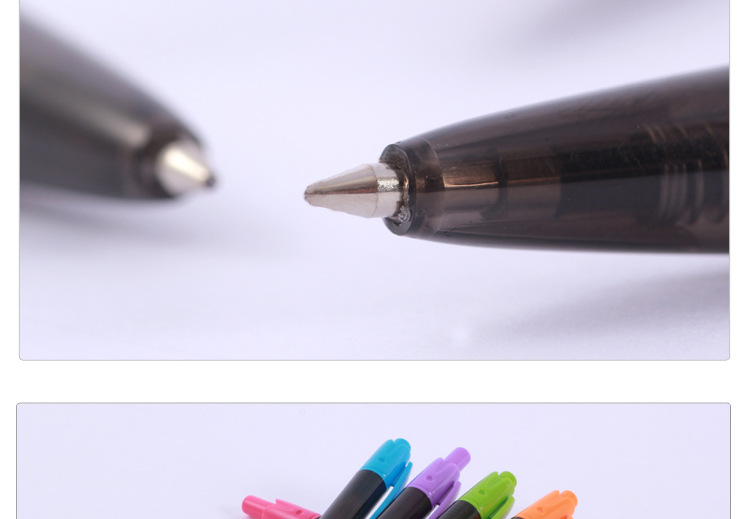 Press the black rod ballpoint pen 572 plastic ballpoint pen, oil pen, Tianfeng advertising pen pic 8