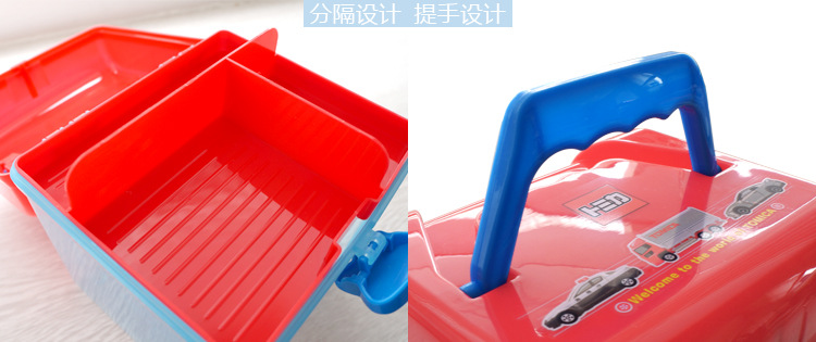 帮多-儿童卡通玩具收纳箱方形小号药箱储物箱整理盒详情6