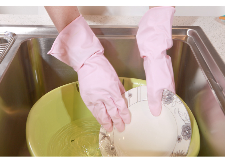 Japanese imported household gloves, laundry gloves, latex rubber gloves, anti-slip cleaning gloves, kitchen dishwashing gloves pic 13