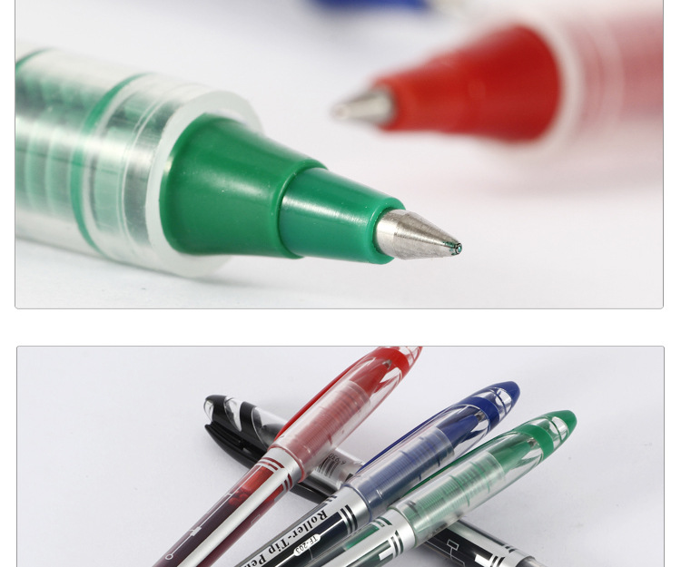 Factory direct supply of 0.5MM water-based straight liquid signature pen 203 office carbon water-based pen 12 pieces per box pic 8