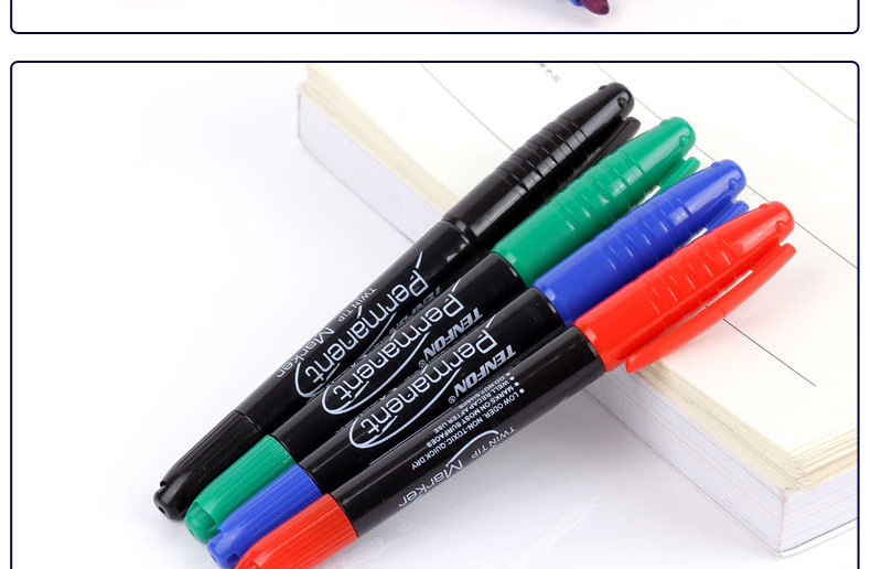 Tianfeng 109 small marker pen, a popular double-headed marker pen for foreign trade, is sold directly by the manufacturer pic 9